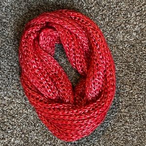 5/$22 Cherry red infinity scarf